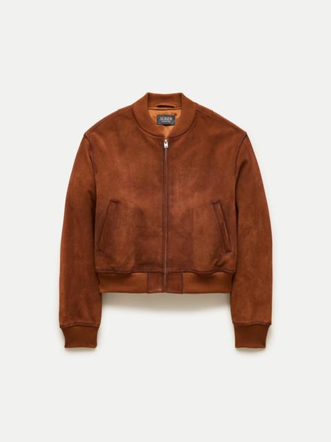 J.CREW Collection suede bomber jacket