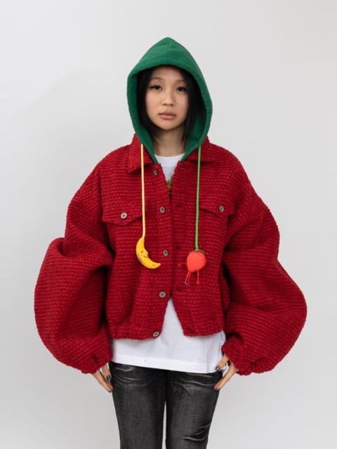 doublet Red Puffed Strawberry Trucker Jacket