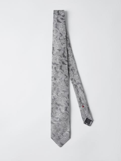 Brunello Cucinelli Paisley silk tie