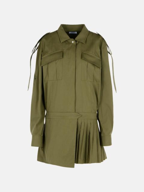 Off-White 'SAVANA' GREEN COTTON DRESS