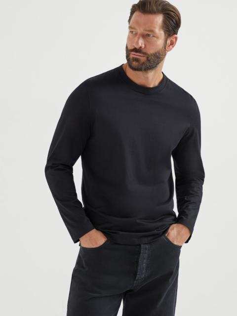 Brunello Cucinelli Cotton jersey long sleeve crew neck T-shirt