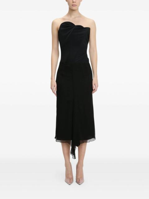 Victoria Beckham Wave strapless top