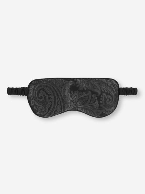 Derek Rose Eye Mask Verona 67 Silk Satin Black