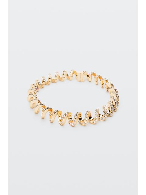 Alexander Wang crystal coil necklace