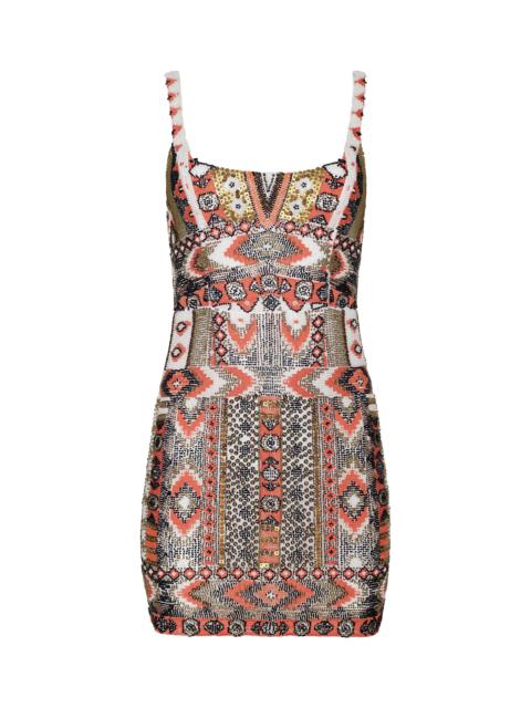 L'AGENCE Inori Beaded Mini Dress