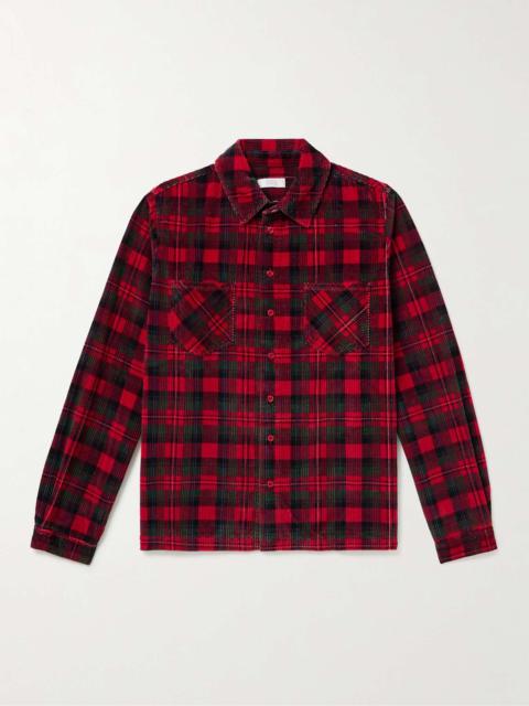 Checked Cotton-Corduroy Shirt