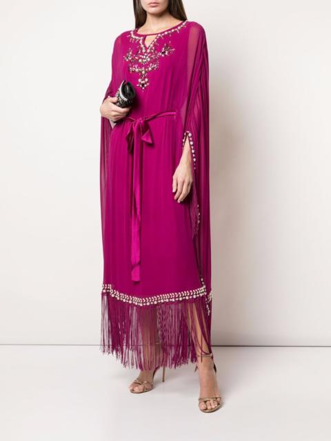 Marchesa FRINGE CAFTAN GOWN
