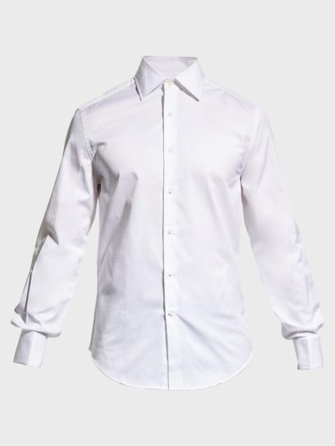 Brunello Cucinelli Men's French-Cuff Tuxedo Dress Shirt