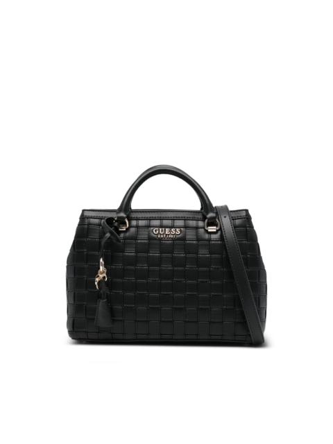 GUESS USA Sandy tassel grid tote bag
