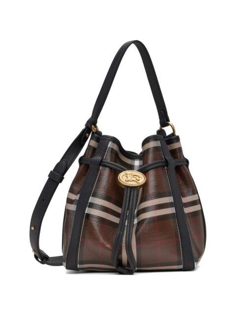 Burberry Brown Mini Check Bucket Bag