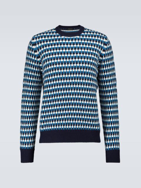 Prada Wool and cashmere jacquard sweater