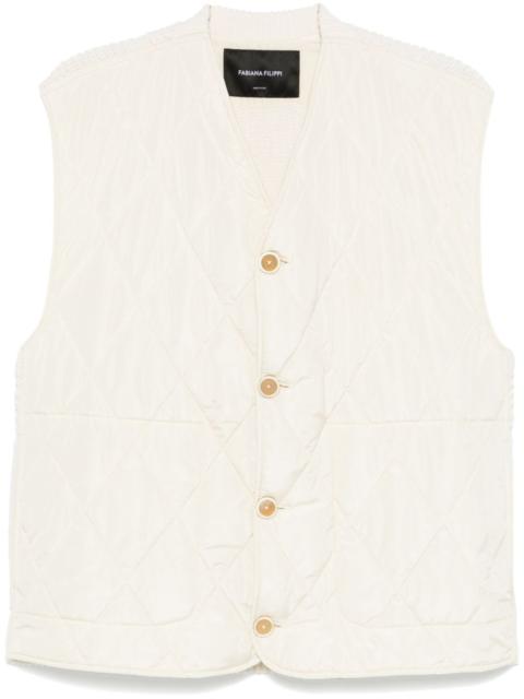 FABIANA FILIPPI diamond-quilted gilet