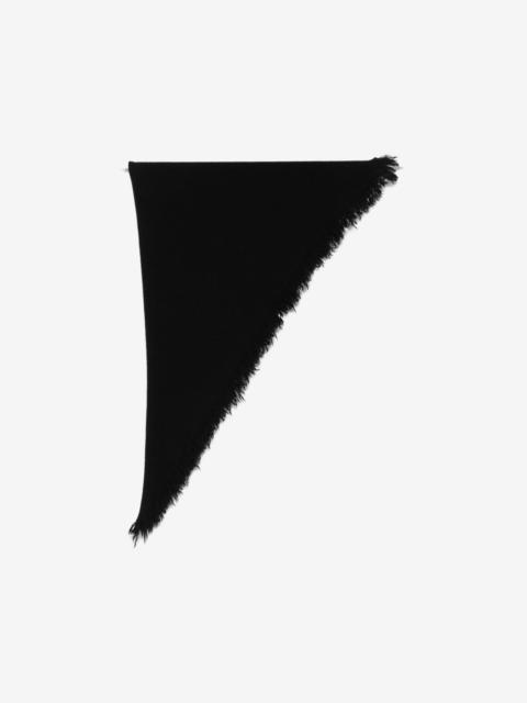 UMA WANG fringed triangle scarf