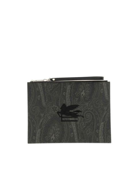 Etro paisley-print clutch bag