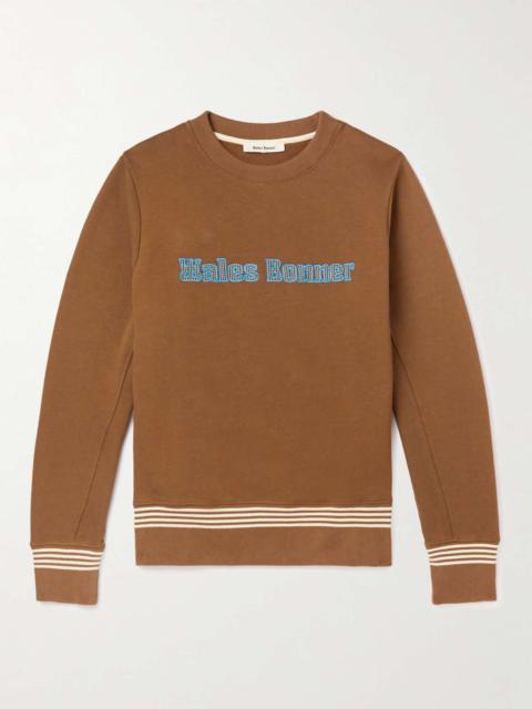 WALES BONNER Slim-Fit Logo-Appliquéd Organic Cotton-Jersey Sweatshirt