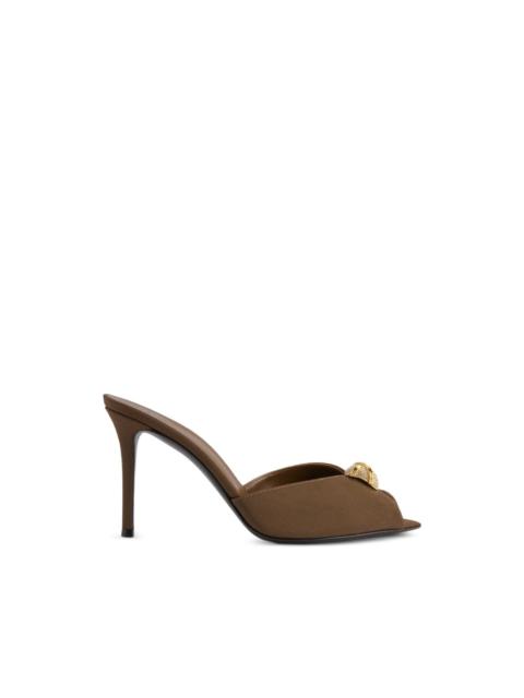 Giuseppe Zanotti Intriigo Cocktail 90 geometric brooches heel sandals