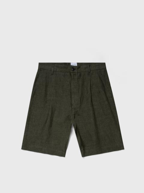 Pleated Linen Short