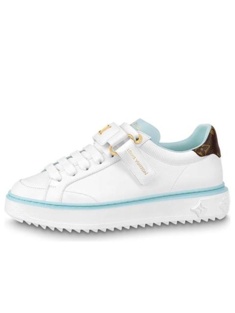 Louis Vuitton (WMNS) LOUIS VUITTON Time Out Sneakers 'White Blue Brown' 1AB194
