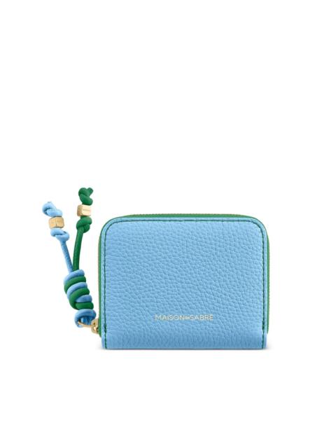 MAISON de SABRÉ dual-tone zipped small leather wallet