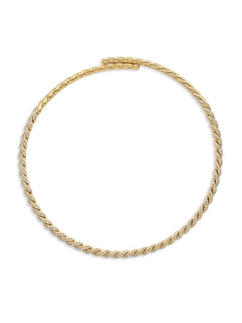 DAVID YURMAN Women's Pavéflex Necklace in 18K Yellow Gold with Diamonds - Diamond