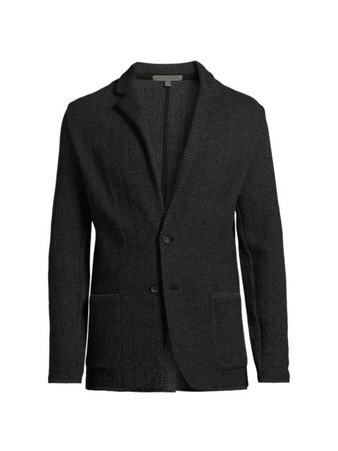 ROBERT BARAKETT Men's Fortezza Wool Sport Jacket - Black