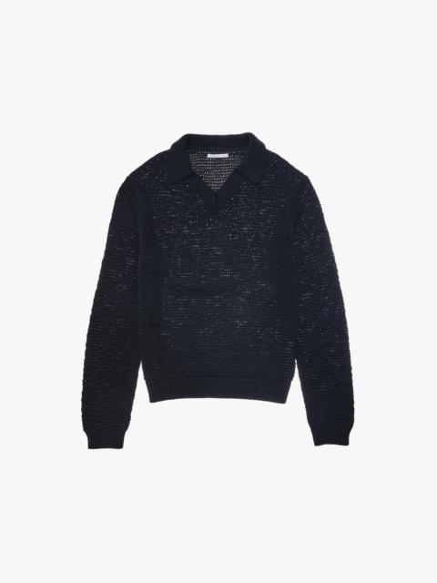 Helmut Lang COTTON POLO SWEATER