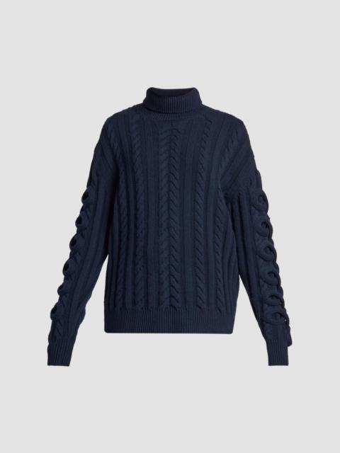 Etro Women's Cable-Knit Wool Sweater - Multi