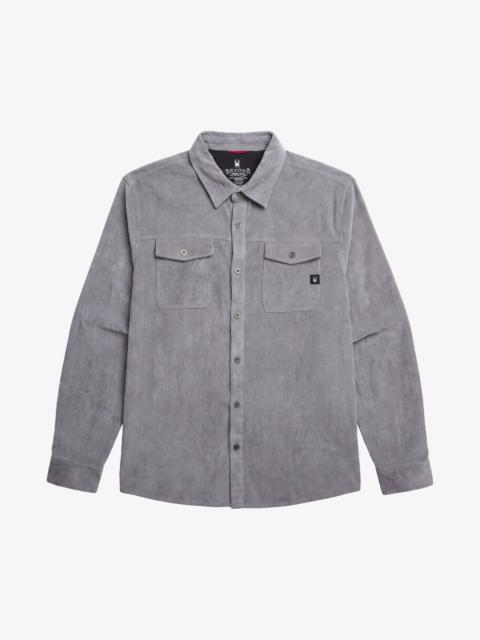 SPYDER Men's Corduroy Long Sleeve Shirt - Grey
