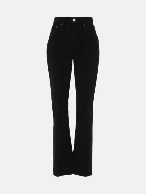 ’70s high-rise corduroy bootcut jeans