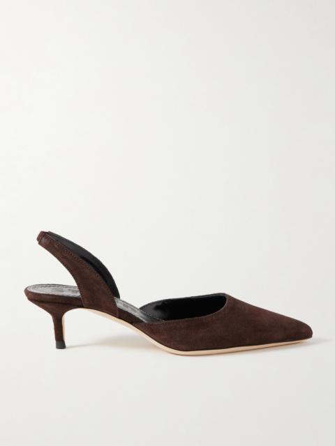 STAUD Sebastian Suede Slingback Pumps