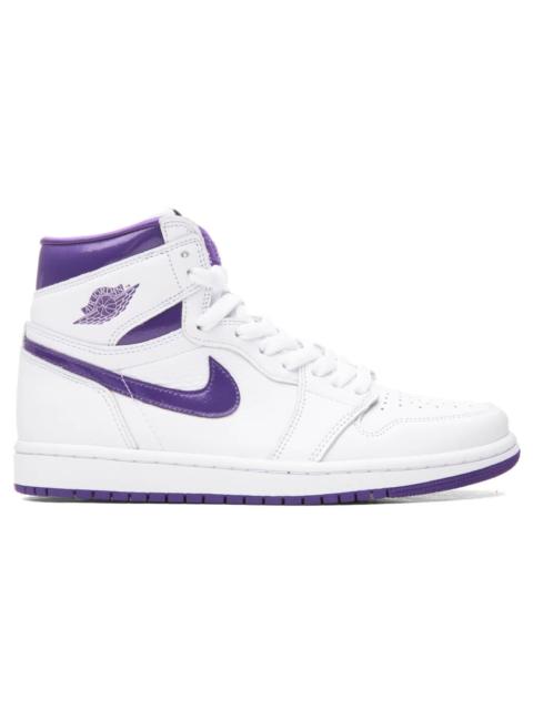 Jordan AIR JORDAN 1 RETRO HI WOMEN'S - WHITE/COURT PURPLE