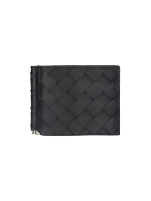 Bottega Veneta Navy Intrecciato Wallet