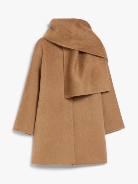 Max Mara FIUMANA Alpaca and wool jacket with scarf