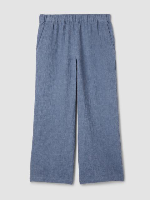 EILEEN FISHER Organic Cotton Doubleweave Wide-Leg Pant
