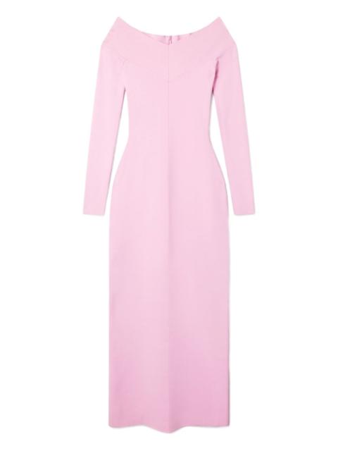 Stella McCartney off-shoulder long-sleeve midi dress