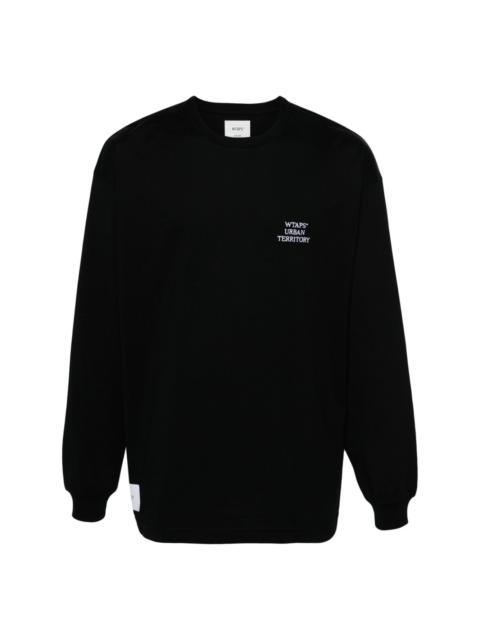 WTAPS logo-embroidered long-sleeve T-shirt