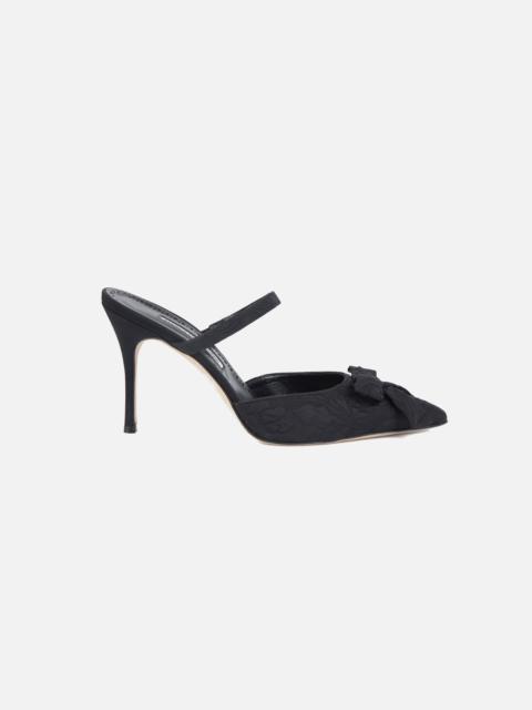 EMILIA WICKSTEAD Lurumi Shoe in Black Double Warp Floral