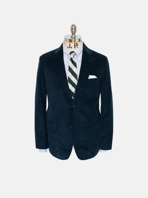 J. PRESS NAVY NARROW WALE CORDUROY SPORT COAT - TRIM FIT
