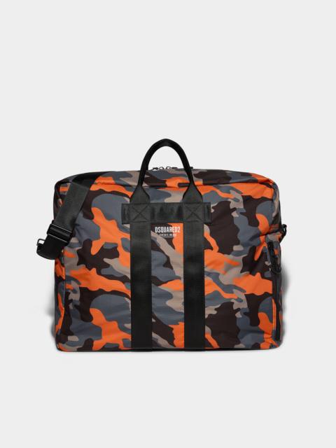 DSQUARED2 CERESIO 9 CAMO BIG DUFFLE