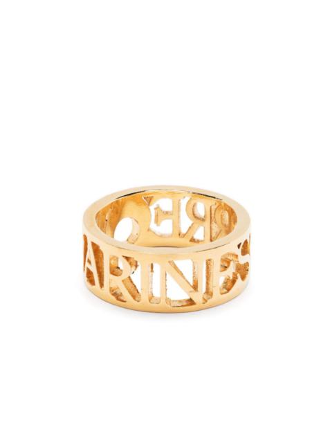 Marine Serre logo cut-out polished ring