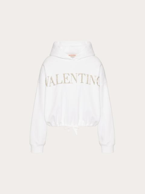 Valentino EMBROIDERED JERSEY SWEATSHIRT