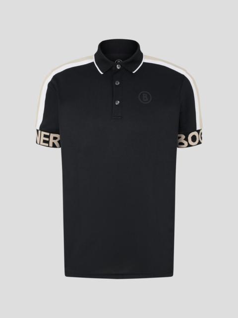 BOGNER Claudio Functional polo shirt in Black