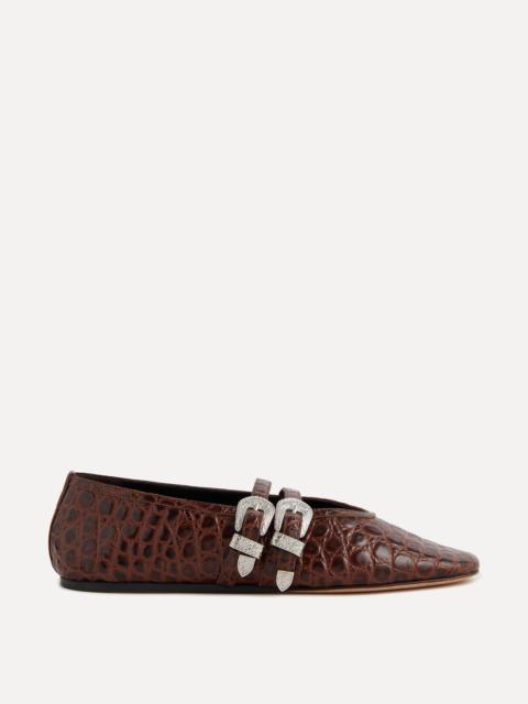 LE MONDE BÉRYL Ballet Claudia Slipper / Castagna Leather