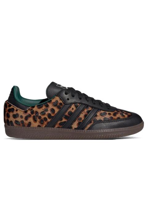 adidas Originals WOMEN'S SAMBA OG - CORE BLACK/COLLEGIATE GREEN/CREAM WHITE