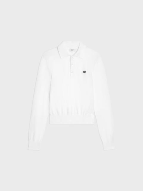 CELINE polo sweater IN fine cotton