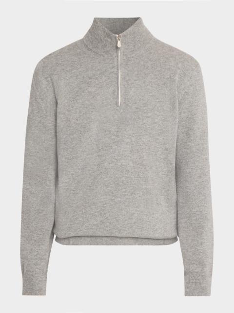 Brunello Cucinelli Men's Cashmere Quarter-Zip Sweater