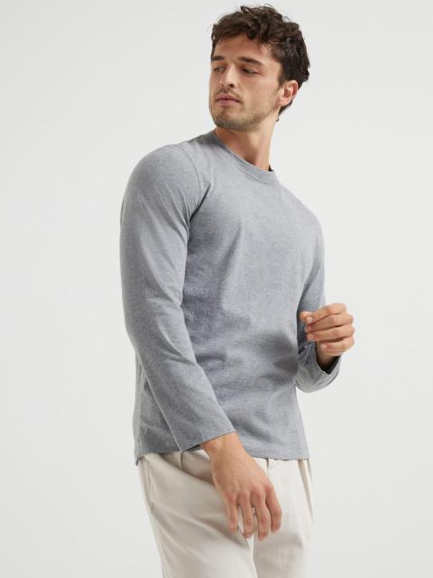 Brunello Cucinelli Cotton jersey long sleeve crew neck T-shirt