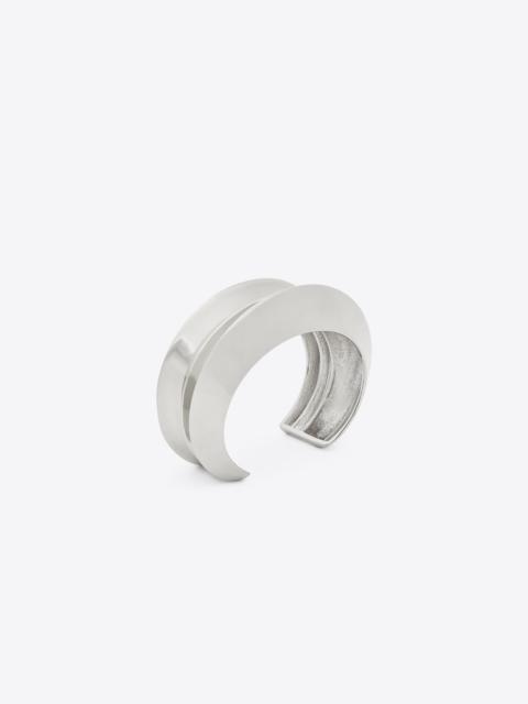 SAINT LAURENT stacked cuff in metal