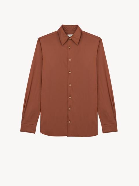 SAINT LAURENT SHIRT IN TAFFETA