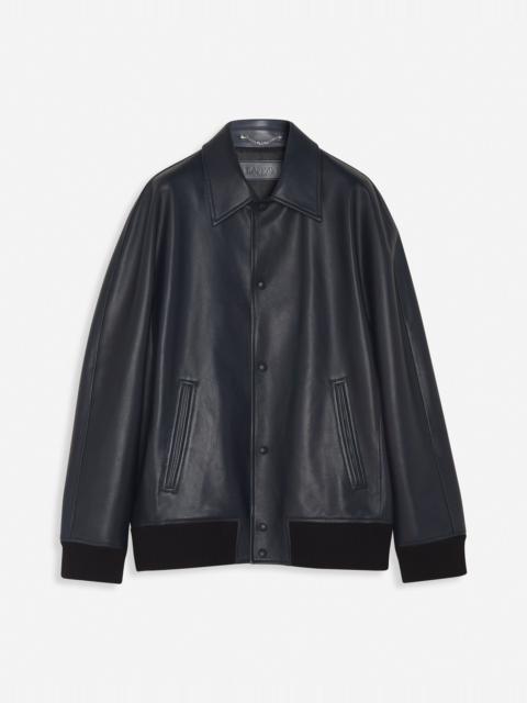 Lanvin KIMONO-INSPIRED LEATHER BLOUSON